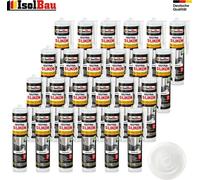 Isolbau Silicone neutre 24 x 300 ml Transparent Mastic pierre naturelle granit marbre joints