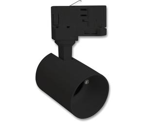 ISOLED Adaptateur pour rail 3 allumages Mini pour spots GU10, noir - Lampes avec adaptateur triphasé 230V
