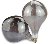 ISOLED Ampoule déco LED Vintage Line E27 165, 4W, blanc ultra chaud, verre fumé, gradable - Lampes LED socle E27