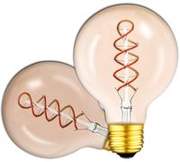 ISOLED Ampoule ronde LED E27 Vintage Line 95 ambre, 4W 2200K - Lampes LED socle E27