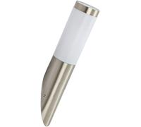 ISOLED Applique en acier inoxydable, IP44, blanc chaud, in mpoule E27 LED 9W - Lampes sur pied, murales et de plafond (extérieur)