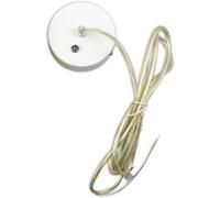 ISOLED Auvent de plafond rond, blanc avec câble sous gaine 3 pôles pour luminaire linéaire, 2m - Accessoires divers