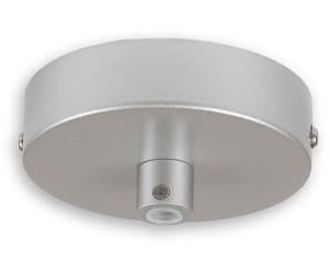 ISOLED Baldaquin de plafond rond, gris, pour câbles avec un diamètre de la gaine jusqu'à 9,8mm - Accessoires divers