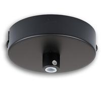 ISOLED Baldaquin de plafond rond, noir, pour câbles avec un diamètre de la gaine jusqu'à 9,8mm - Accessoires divers