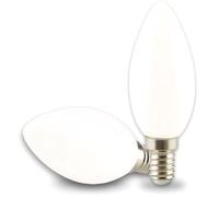 ISOLED Bougie LED E14, 4W, opaque, blanc chaud, gradable - Lampes LED socle E14