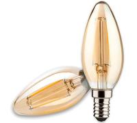 ISOLED Bougie LED E14 Vintage Line 4W, blanc ultra chaud, gradable - Lampes LED socle E14