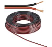 ISOLED Câble 25m rouleau 2 pôles 0,75mm² H03VH-H YZWL, noir/rouge, AWG18 - Accessoires divers