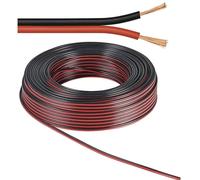 ISOLED Câble 50m rouleau 2 pôles 0,75mm² H03VH-H YZWL, noir/rouge, AWG18 - Accessoires divers