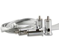 ISOLED Câble de susp de 1,5 m, set de 4 pc, pour dalle avec rosace fixée par vis et crochets - Accessoires divers