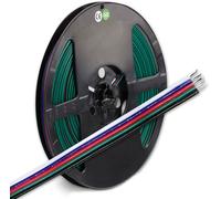 ISOLED Câble RVB+W 10m rouleau 5 pôles 0,50mm² H03VH-H AWG20 - Accessoires divers