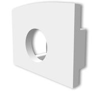 ISOLED Cache de finition EC226 pour profil MAXI-AB V2 blanc, avec passage de câble, 1 pc - Accessoires pour éclairage décoratif