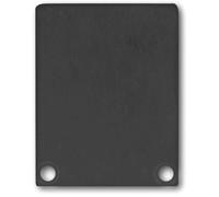 ISOLED Cache de finition EC45 aluminium noir RAL 9005 pour SURF/DIVE24 FLAT avec COVER12, 2 pces - Accessoires pour éclairage décoratif