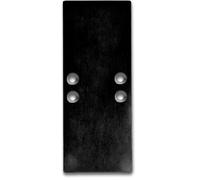 ISOLED Cache de finition EC66 aluminium noir pour profilé 2SIDE, 2 pièces, avec vis - Accessoires divers