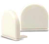ISOLED Cache de finition pour profilé WING avec couvercle rond argenté - Accessoires pour éclairage décoratif
