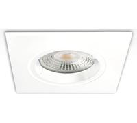 ISOLED Cadre d'encastrement carré, découpe 68mm, blanc, pour spots GU10/MR16 - Luminaires encastrés