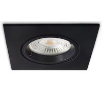 ISOLED Cadre d'encastrement carré, découpe 68mm, noir, pour spots GU10/MR16 - Luminaires encastrés