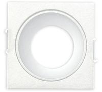 ISOLED Cadre d'encastrement pour mini spots MR11/GU10, carré, blanc - Accessoires divers
