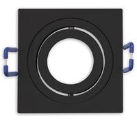 ISOLED Cadre d'encastrement pour mini spots MR11/GU10, pivotant, carré, noir - Accessoires divers