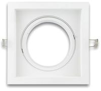 ISOLED Collerette d'encastrement AR111, rectangulaire, simple, orientable - Encastrés de plafond