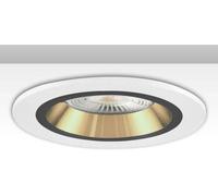 ISOLED Collerette d'encastrement ronde fixe limitant la luminance pour source GU10/MR16, blanc et - Encastrés de plafond