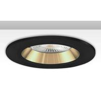 ISOLED Collerette d'encastrement ronde fixe limitant la luminance pour source GU10/MR16, noir et - Encastrés de plafond