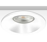 ISOLED Collerette d'encastrement ronde limitant la luminance pour GU10/MR16, blanc, avec lentille - Encastrés de plafond