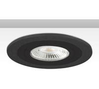 ISOLED Collerette d'encastrement ronde orientable pour source GU10/MR16, noir et noir - Encastrés de plafond
