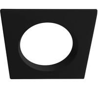 ISOLED Collerette en aluminium carré en retrait noir pour spot encastré Sys-90 - Encastrés de plafond