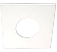 ISOLED Collerette en aluminium rectangulaire blanc mat pour spot encastré Sys-68 - Encastrés de plafond