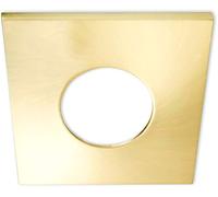 ISOLED Collerette en aluminium rectangulaire doré brossé pour spot encastré Sys-68 - Encastrés de plafond