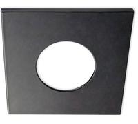 ISOLED Collerette en aluminium rectangulaire noir mat pour spot encastré Sys-68 - Encastrés de plafond