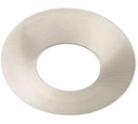 ISOLED Collerette en aluminium rond/à arêtes nickel brossé pour spot encastré Sys-68 - Encastrés de plafond
