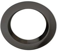 ISOLED Collerette en aluminium rond noir en retrait pour spot encastré Sys-90 - Encastrés de plafond