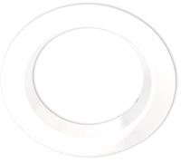 ISOLED Collerette ronde en aluminium basse luminance pour gamme SYS-90, blanc - Encastrés de plafond