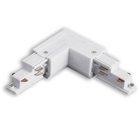 ISOLED Connecteur DALI en L triphasé pour rail apparent, conducteur N intérieur, blanc - Accessoires pour barres conductrices triphasées