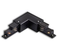 ISOLED Connecteur DALI en L triphasé pour rail apparent, conducteur N intérieur, noir - Accessoires pour barres conductrices triphasées