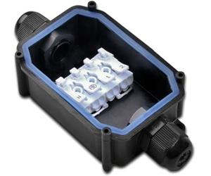 ISOLED Connecteur de câbles IP67, raccord fileté + bornes bouton-poussoir 2x4 pôles - Accessoires divers