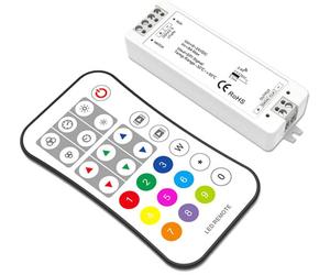 ISOLED Contrôleur LED radio SPI pour 8 - 1024 pixels avec télécommande, 12-24V DC, 8A - Accessoires divers