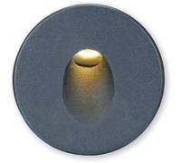 ISOLED Couvercle aluminium rond 1 noir pour applique encastrée Sys-Wall68 - Encastrés de plafond