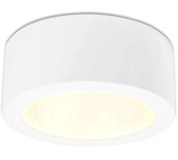 ISOLED DL LED apparent gamme LUNA, 8W, diffusion indirecte, corps blanc, blanc chaud, gradable - Lampes murales et de plafond