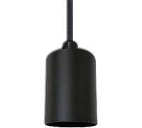 ISOLED Douille E27 noire avec câble noir 300cm - Culots de lampe