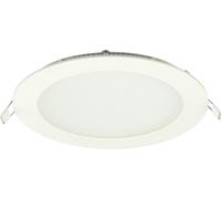 ISOLED Downlight LED, 12W, rond, ultra plat, éblouissement réduit, blanc, blanc chaud, dimmable - Spot de plafond
