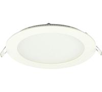 ISOLED Downlight LED, 12W, rond, ultra plat, éblouissement réduit, blanc, blanc neutre, gradable - Spot de plafond