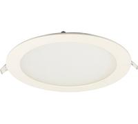 ISOLED Downlight LED, 18W, rond, ultra plat, éblouissement réduit, blanc, blanc chaud, gradable - Spot de plafond