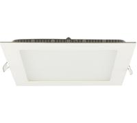 ISOLED Downlight LED ultraplat carré blanc, 18W, 225x225mm, Colorswitch 300035004000K, dimmable - Spot de plafond
