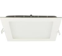 ISOLED Downlight LED ultraplat carré blanc, 24W, 300x300mm, Colorswitch 300035004000K, dimmable - Spot de plafond