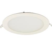 ISOLED Downlight LED ultraplat rond blanc, 18W, 225mm, Colorswitch 300035004000K, dimmable - Spot de plafond