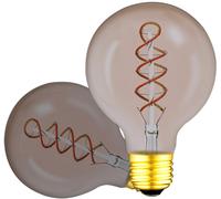 ISOLED E27 Vintage Line Ampoule ronde LED 95, fumée, 4W 2200K - Lampes LED socle E27