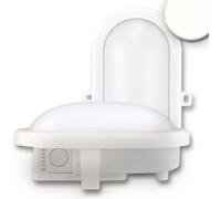 ISOLED Hublot LED plafond/mur, 10W, IP44, blanc, blanc neutre - Lampes murales et de plafond