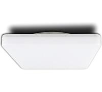 ISOLED Hublot LED plafond/mur 24W, carré, IP54, ColorSwitch 3'000 K4'000 K, blanc - Lampes murales et de plafond